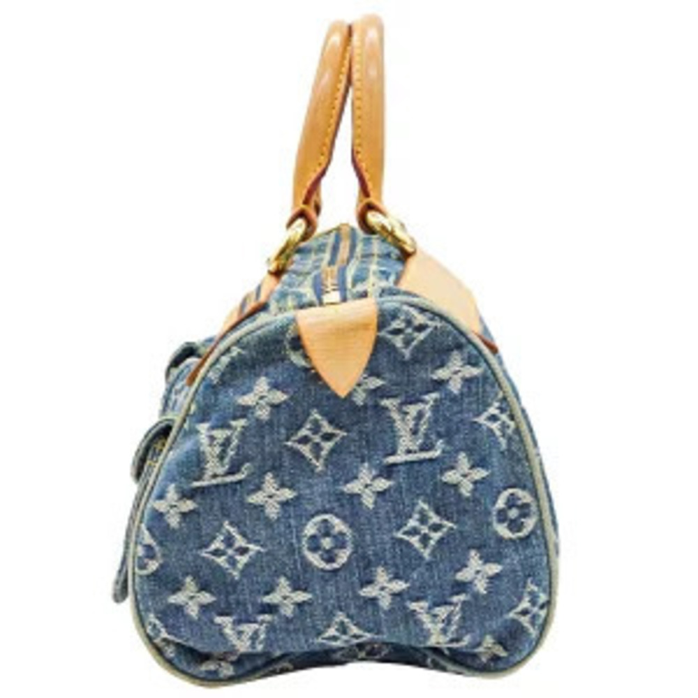 Louis Vuitton Handbag Speedy Neo Monogram Denim Blue